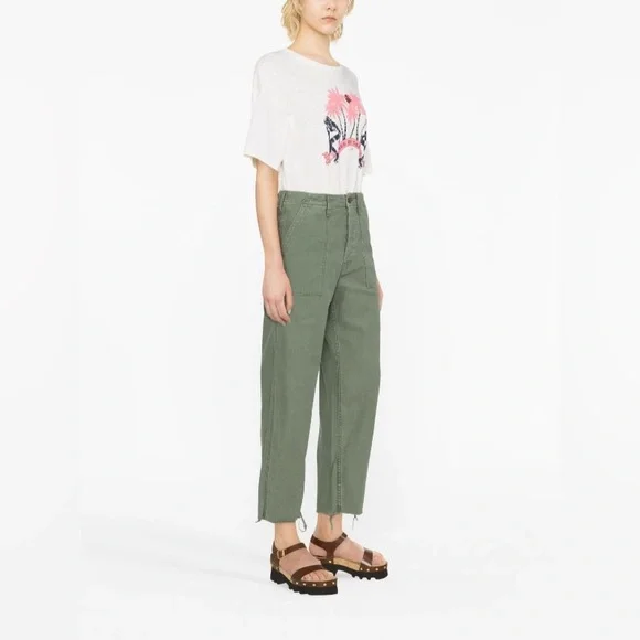 NWOT Mother The Patch Pocket Private Ankle High-waisted Cargo Pants Sz 25 - Picture 11 of 12